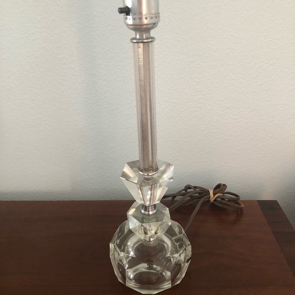 Vintage 1940s 1950s Crystal Boudoir Lamp Beautiful Works Art Deco - Picture 7 of 8